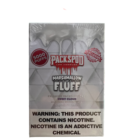 Marshmallow disposable vape offers a sweet, creamy and mellow taste with hints of vanilla and sugar.